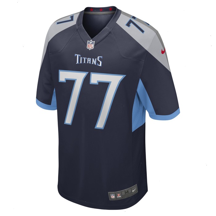 Peter Skoronski Tennessee Titans Nike 2023 NFL Draft First Round Pick Game Jersey - Navy