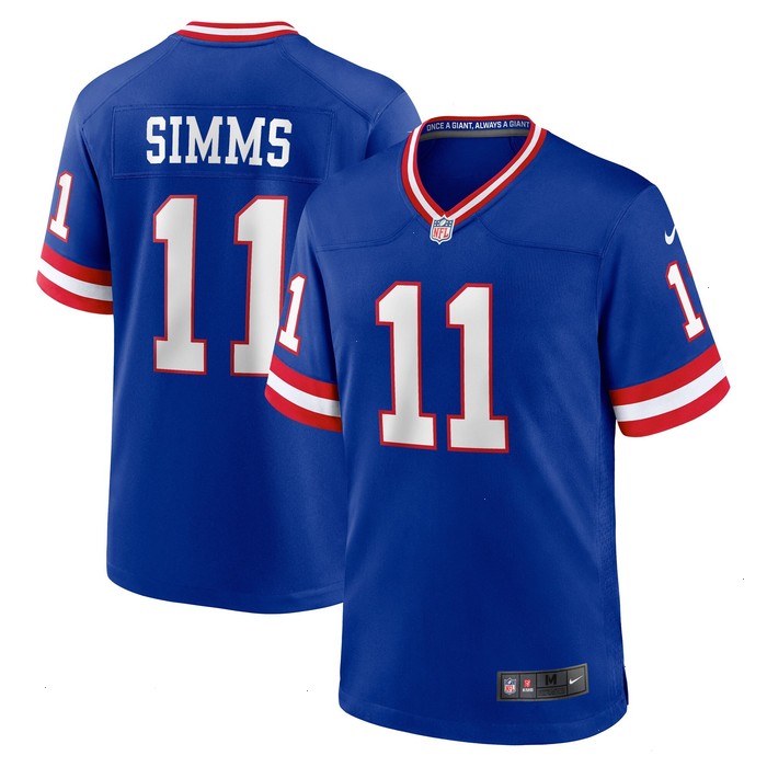 Phil Simms New York Giants Nike Classic Retired Player Game Jersey - Royal