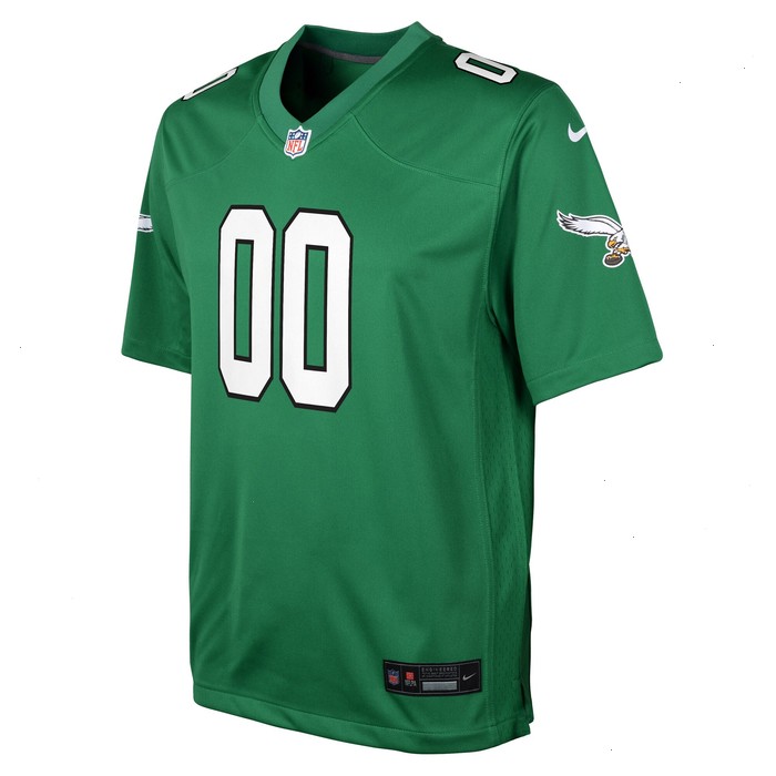 Philadelphia Eagles Nike Youth Alternate Custom Game Jersey - Kelly Green