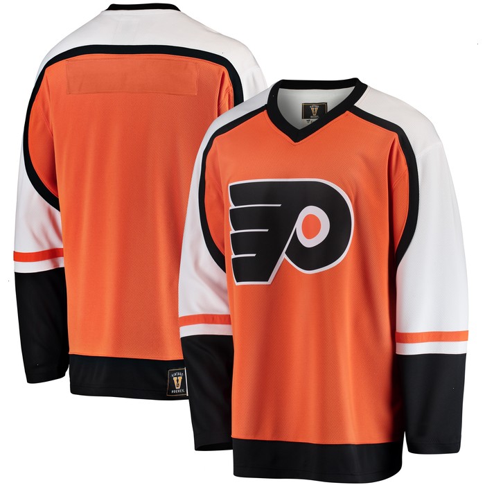 Philadelphia Flyers Fanatics Branded Premier Breakaway Heritage Blank Jersey - Orange