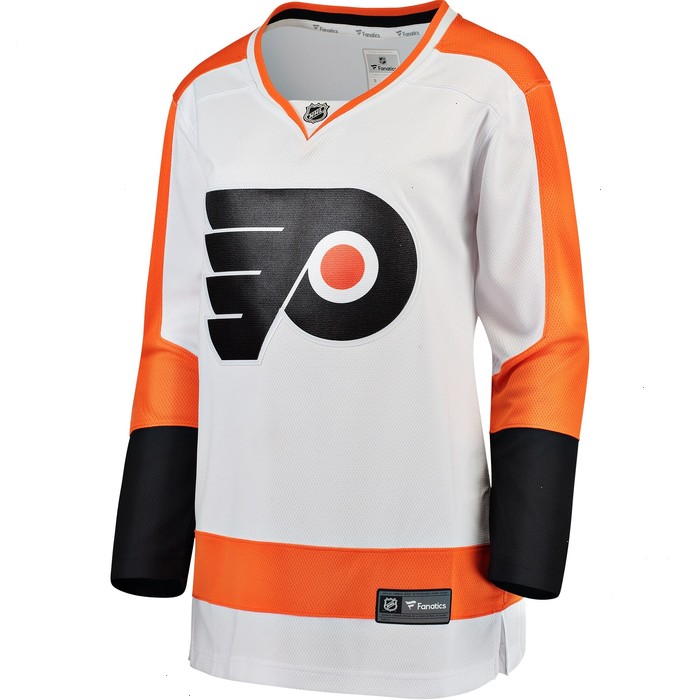 Philadelphia Flyers Fanatics Branded Women's Away Breakaway Custom Jersey - White