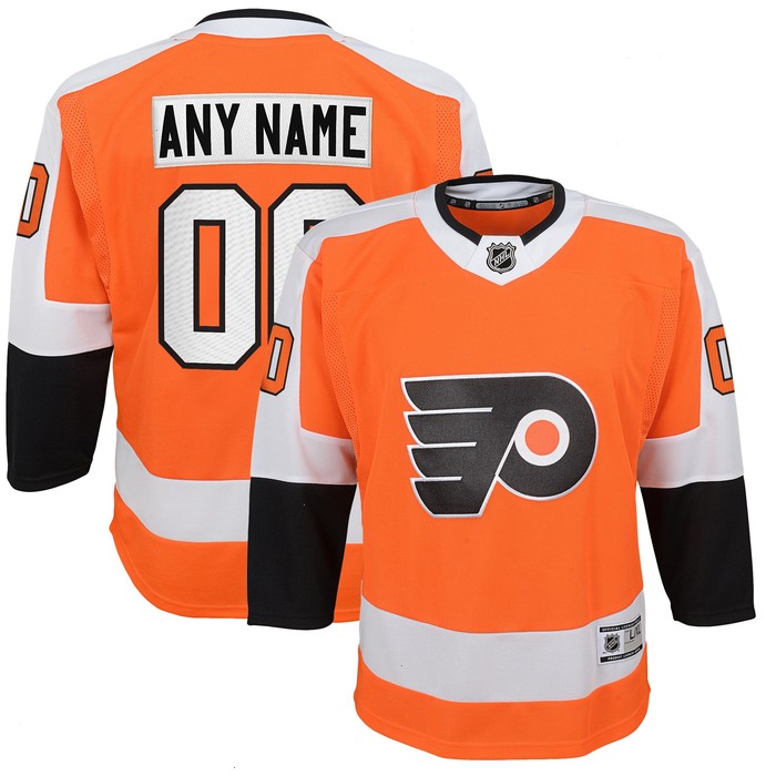 Philadelphia Flyers Youth Home Premier Custom Jersey - Orange