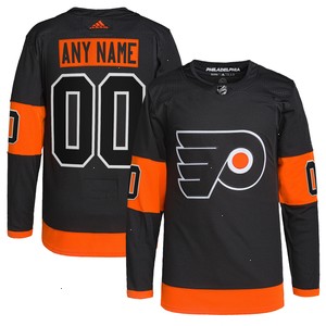 Philadelphia Flyers adidas Alternate Primegreen Authentic Pro Custom Jersey - Black