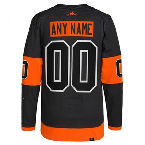 Philadelphia Flyers adidas Alternate Primegreen Authentic Pro Custom Jersey - Black