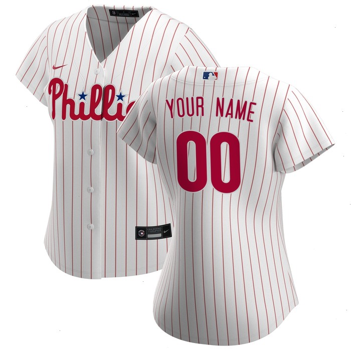 Philadelphia Phillies Nike Women's Home Replica Custom Jersey - White