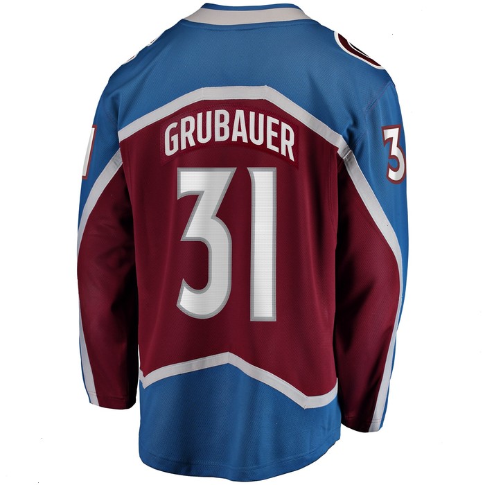 Philipp Grubauer Colorado Avalanche Fanatics Branded Home Breakaway Player Jersey - Maroon