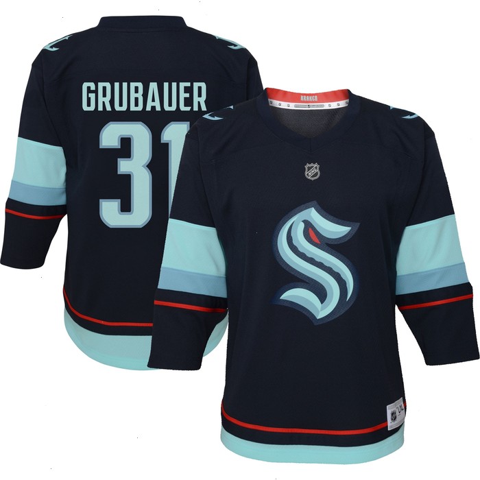 Philipp Grubauer Seattle Kraken Infant Home Replica Player Jersey - Deep Sea Blue