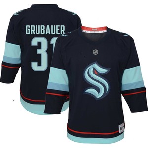 Philipp Grubauer Seattle Kraken Toddler Home Replica Player Jersey - Deep Sea Blue