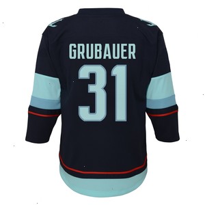 Philipp Grubauer Seattle Kraken Toddler Home Replica Player Jersey - Deep Sea Blue