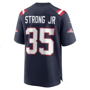 Pierre Strong Jr. New England Patriots Nike Game Player Jersey - Navy