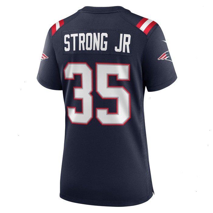 Pierre Strong Jr. New England Patriots Nike Women's Game Player Jersey - Navy