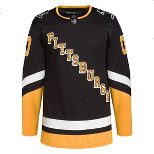 Pittsburgh Penguins adidas 2021/22 Alternate Primegreen Authentic Pro Custom Jersey - Black