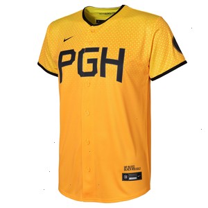 Pittsburgh Pirates Nike Preschool 2023 City Connect Replica Jersey - Gold