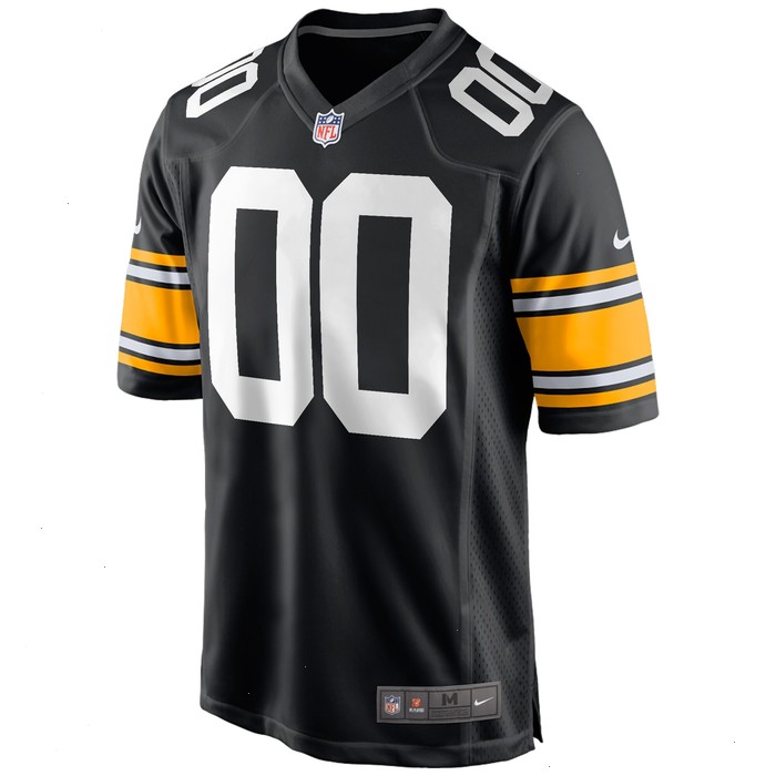 Pittsburgh Steelers Nike Alternate Custom Game Jersey - Black