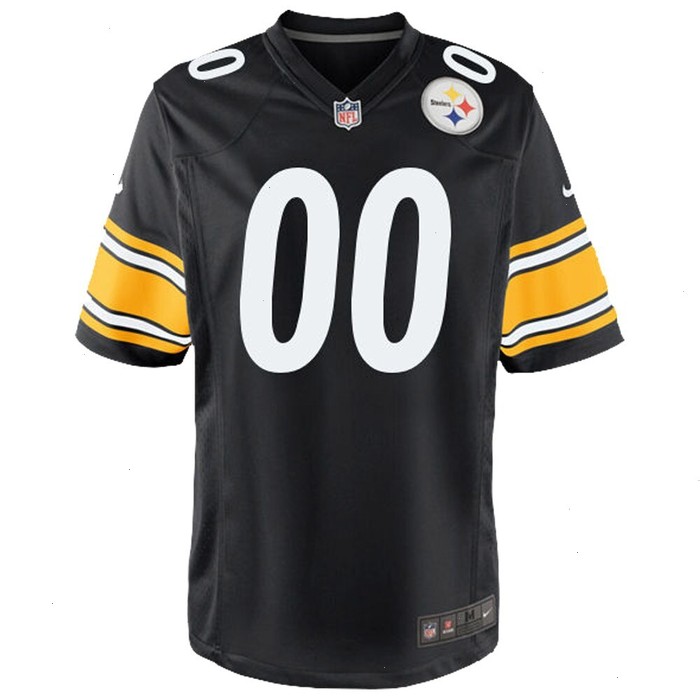 Pittsburgh Steelers Nike Youth Custom Game Jersey - Black