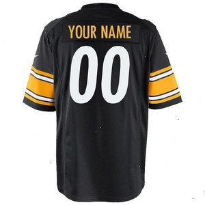 Pittsburgh Steelers Nike Youth Custom Game Jersey - Black