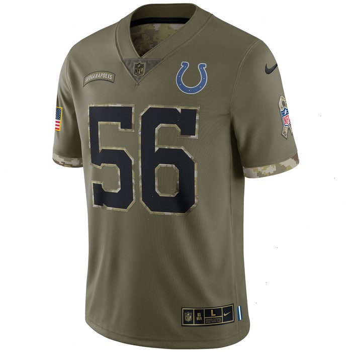 Quenton Nelson Indianapolis Colts Nike 2022 Salute To Service Limited Jersey - Olive