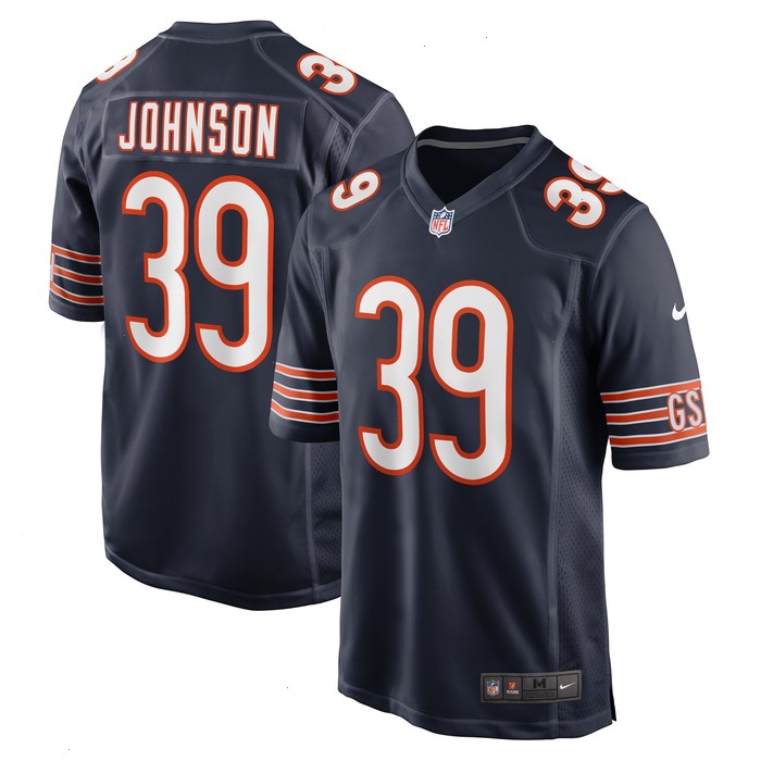 Quindell Johnson Chicago Bears Nike Team Game Jersey - Navy