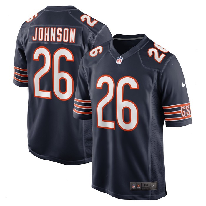 Quindell Johnson Chicago Bears Nike Team Game Jersey - Navy V1