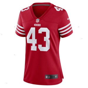 Qwuantrezz Knight San Francisco 49ers Nike Women's Game Player Jersey - Scarlet