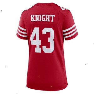 Qwuantrezz Knight San Francisco 49ers Nike Women's Game Player Jersey - Scarlet