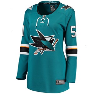 Radim Simek San Jose Sharks Fanatics Branded Women's Home Breakaway Player Jersey - Teal