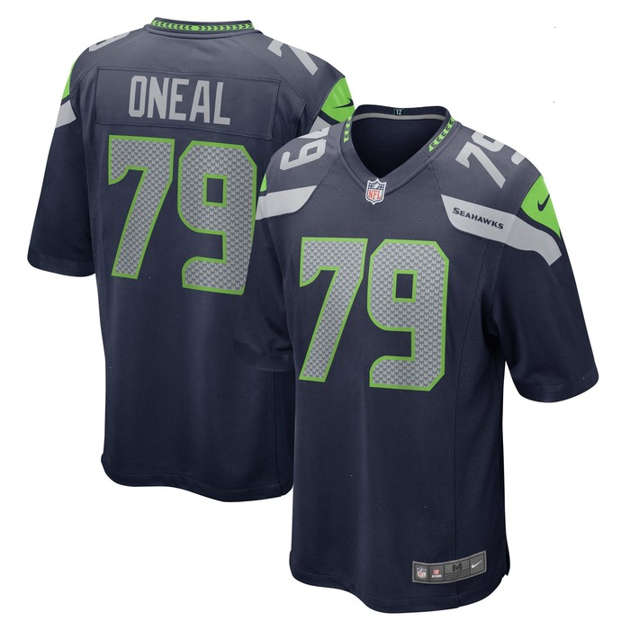 Raiqwon O'Neal Seattle Seahawks Nike Team Game Jersey - College Navy