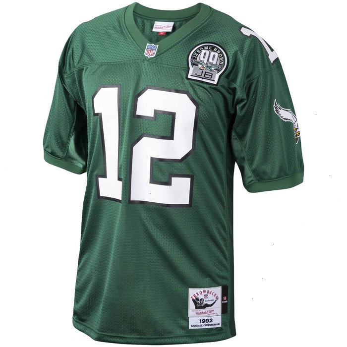 Randall Cunningham Philadelphia Eagles Mitchell & Ness 1992 Authentic Throwback Retired Player Jersey - Kelly Green