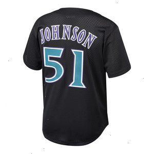 Randy Johnson Arizona Diamondbacks Mitchell & Ness Youth Cooperstown Collection Mesh Batting Practice Jersey - Black