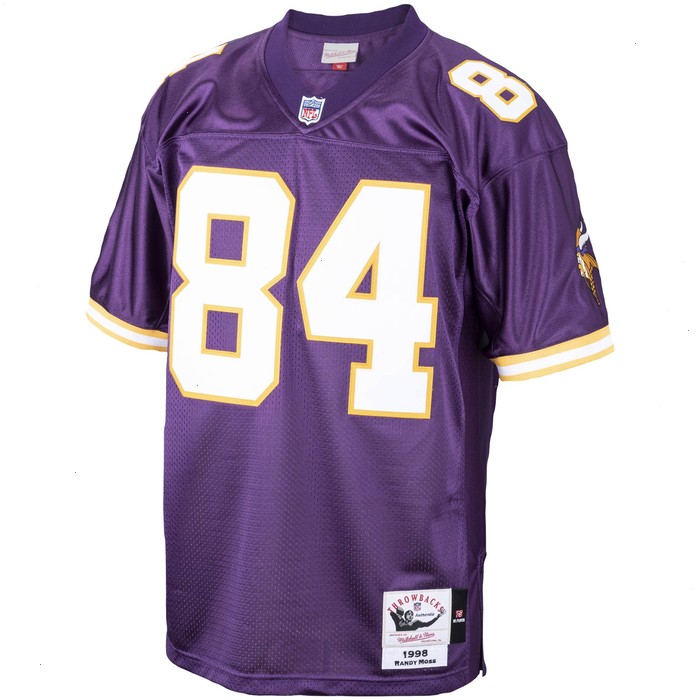 Randy Moss Minnesota Vikings Mitchell & Ness 1998 Authentic Throwback Retired Player Jersey - Purple