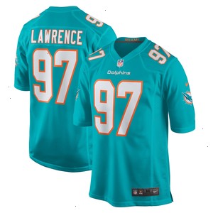 Rashard Lawrence Miami Dolphins Nike Team Game Jersey - Aqua