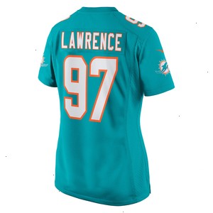 Rashard Lawrence Miami Dolphins Nike Women's Team Game Jersey - Aqua