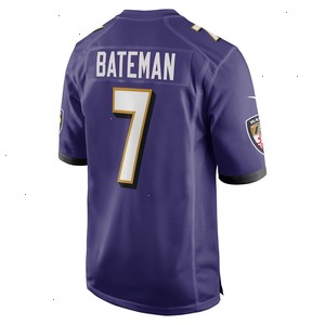 Rashod Bateman Baltimore Ravens Nike Game Player Jersey - Purple