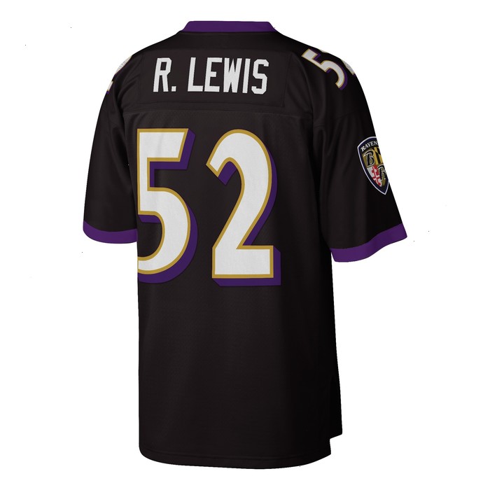 Ray Lewis Baltimore Ravens Mitchell & Ness 2004 Authentic Throwback Retired Player Jersey - Black