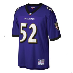 Ray Lewis Baltimore Ravens Mitchell & Ness Big & Tall 2000 Retired Player Replica Jersey - Purple