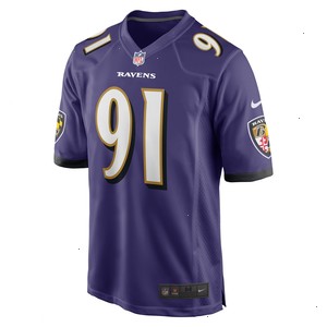 Rayshad Nichols Baltimore Ravens Nike Game Player Jersey - Purple