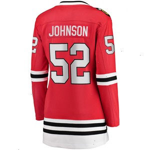 Reese Johnson Chicago Blackhawks Fanatics Branded Women's Home Breakaway Player Jersey - Red