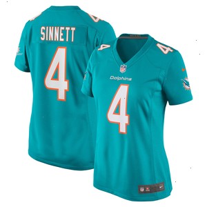 Reid Sinnett Miami Dolphins Nike Women's Game Jersey - Aqua