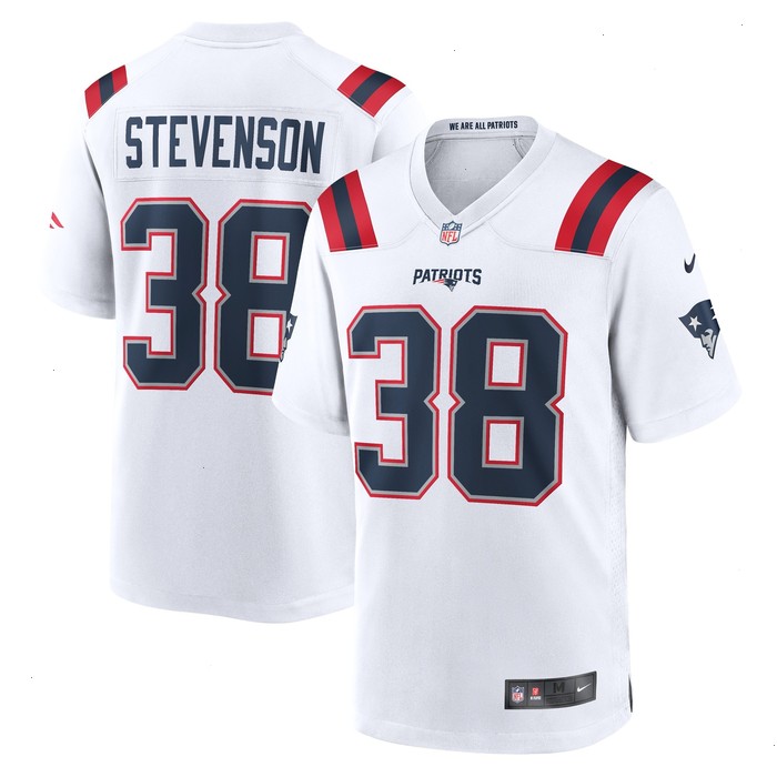 Rhamondre Stevenson New England Patriots Nike Game Player Jersey - White