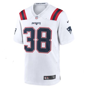 Rhamondre Stevenson New England Patriots Nike Game Player Jersey - White