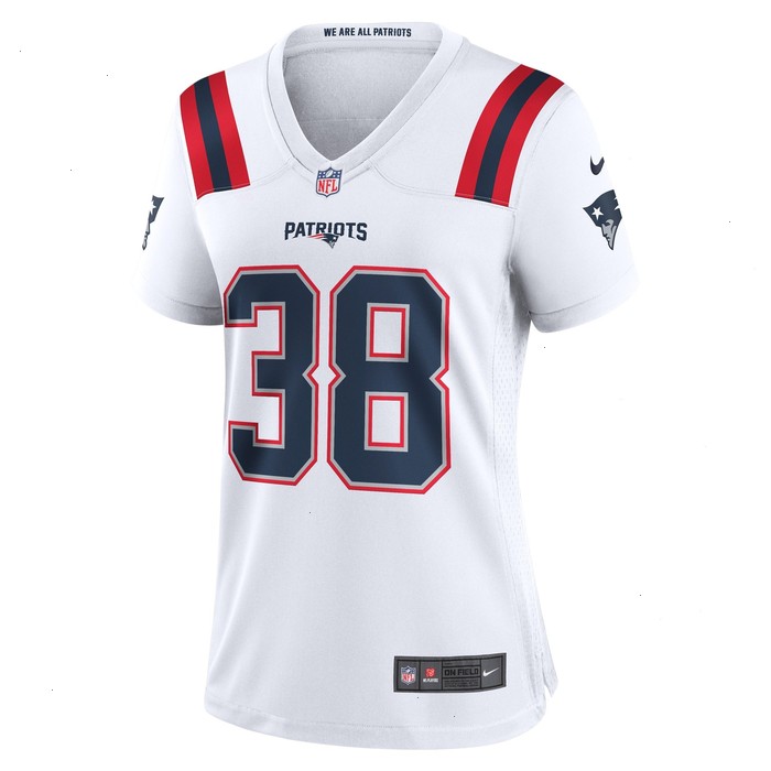 Rhamondre Stevenson New England Patriots Nike Women's Game Player Jersey - White