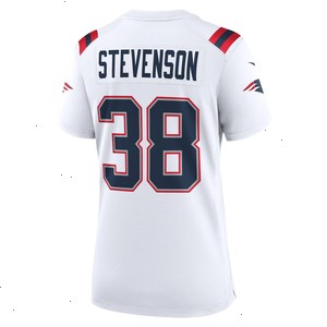 Rhamondre Stevenson New England Patriots Nike Women's Game Player Jersey - White