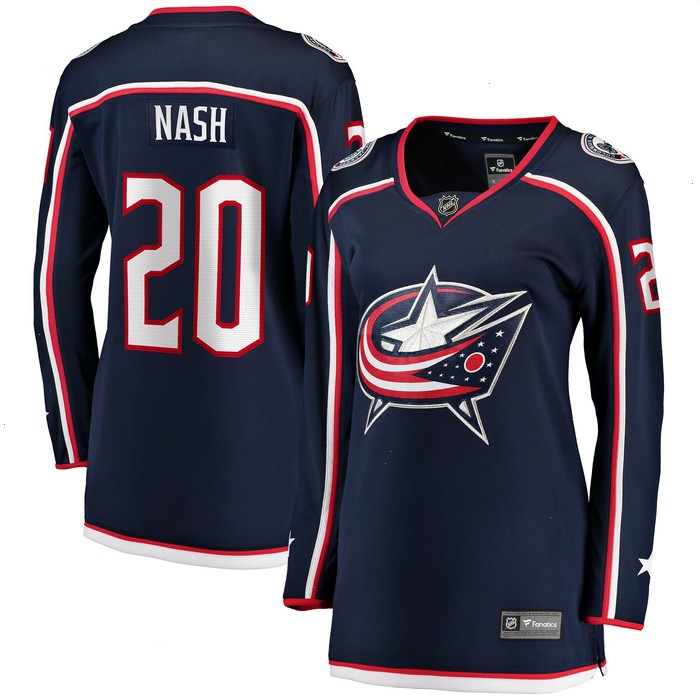 Riley Nash Columbus Blue Jackets Fanatics Branded Women's Home Breakaway Player Jersey - Navy