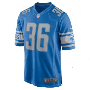 Riley Patterson Detroit Lions Nike Team Game Jersey - Blue