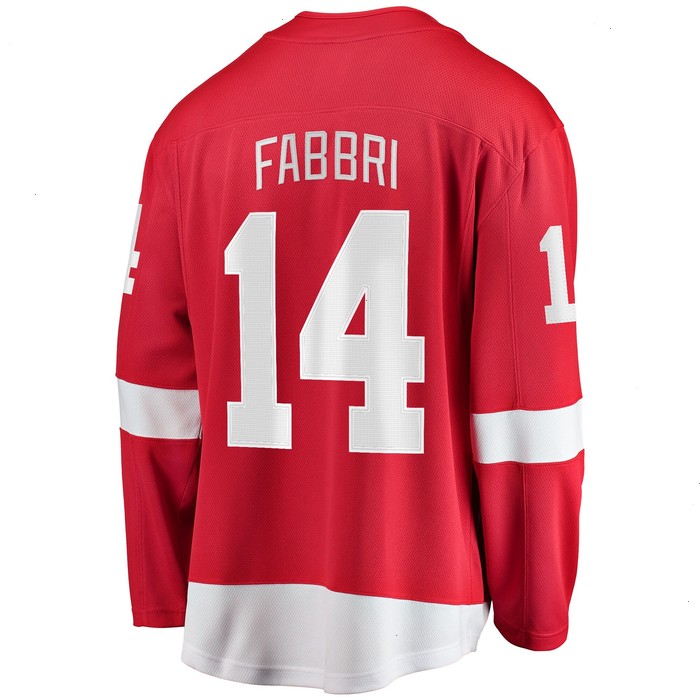 Robby Fabbri Detroit Red Wings Fanatics Branded Home Breakaway Player Jersey - Red