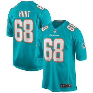 Robert Hunt Miami Dolphins Nike Game Jersey - Aqua