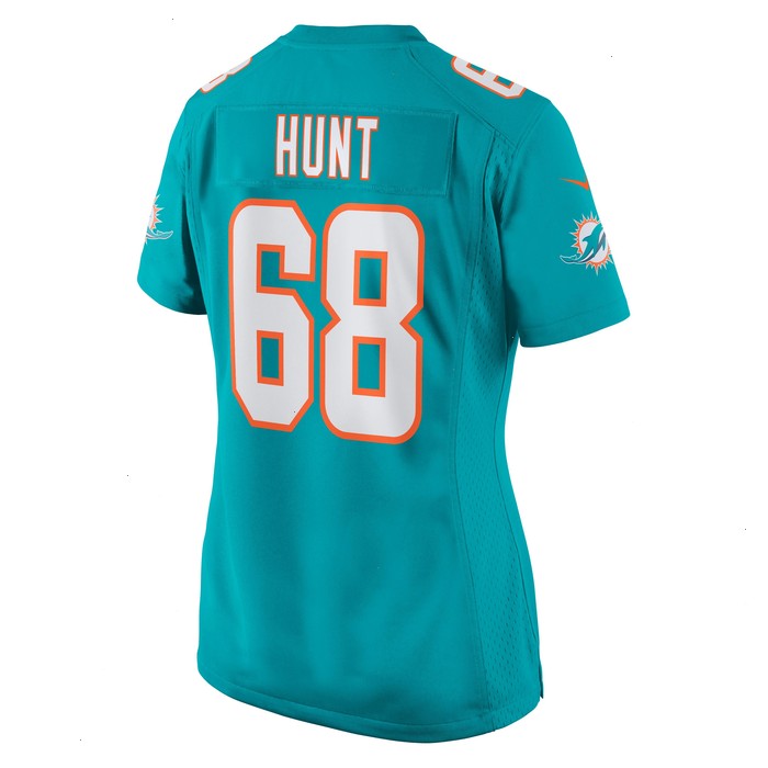 Robert Hunt Miami Dolphins Nike Women's Game Jersey - Aqua