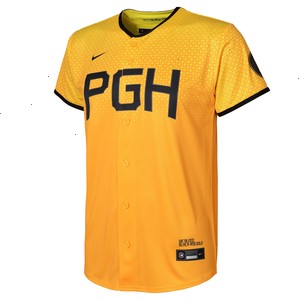 Roberto Clemente Pittsburgh Pirates Nike Preschool 2023 City Connect Replica Player Jersey - Gold