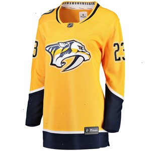 Rocco Grimaldi Nashville Predators Fanatics Branded Women's Home Breakaway Player Jersey - Gold