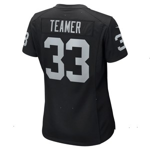 Roderic Teamer Las Vegas Raiders Nike Women's Game Jersey - Black